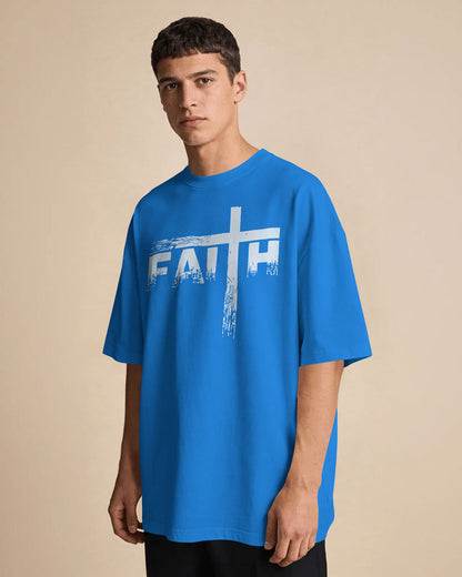 Bloodstroke Cross Oversized T-Shirt for Men