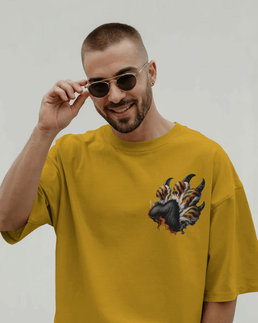 Roaring Tiger Oversized T-Shirt for Men – Fierce Streetwear by Bycads