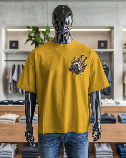 Roaring Tiger Oversized T-Shirt for Men – Fierce Streetwear by Bycads