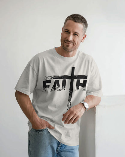 Bloodstroke Cross Oversized T-Shirt for Men