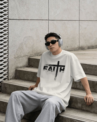 Bloodstroke Cross Oversized T-Shirt for Men