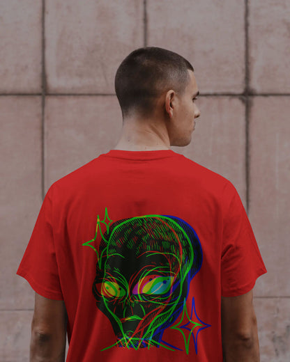 Cosmic Frequency Oversized Alien Graphic Tee