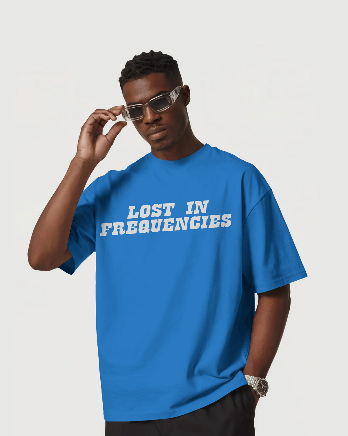 Cosmic Frequency Oversized Alien Graphic Tee