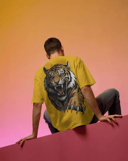 Roaring Tiger Oversized T-Shirt for Men – Fierce Streetwear by Bycads