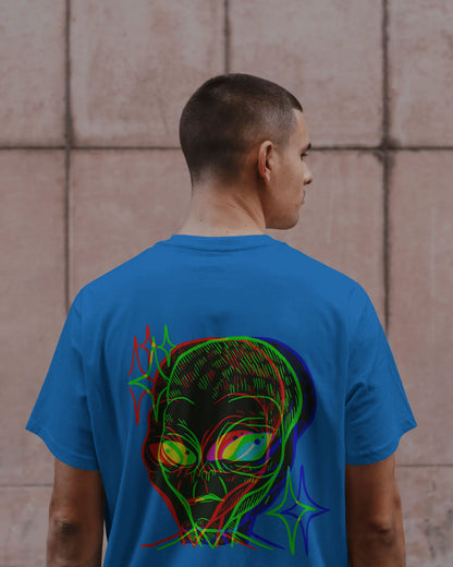 Cosmic Frequency Oversized Alien Graphic Tee