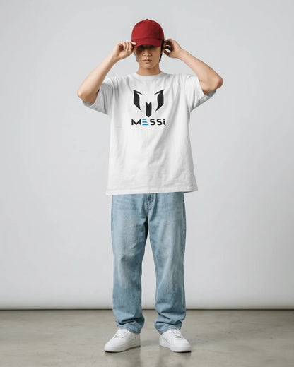 BYCADS Messi 10 Football Oversized Cotton Blend T-Shirt | Premium Sports Collection Graphic T-shirt