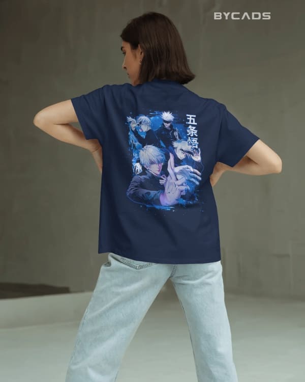 Satoru Gojo Limitless Graphic Regular-Fit T-Shirt | Anime Streetwear