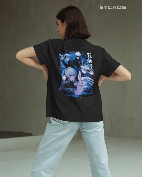 Satoru Gojo Limitless Graphic Regular-Fit T-Shirt | Anime Streetwear