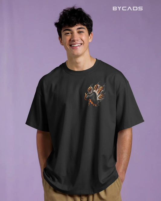 Roaring Tiger Oversized T-Shirt for Men – Fierce Streetwear by Bycads