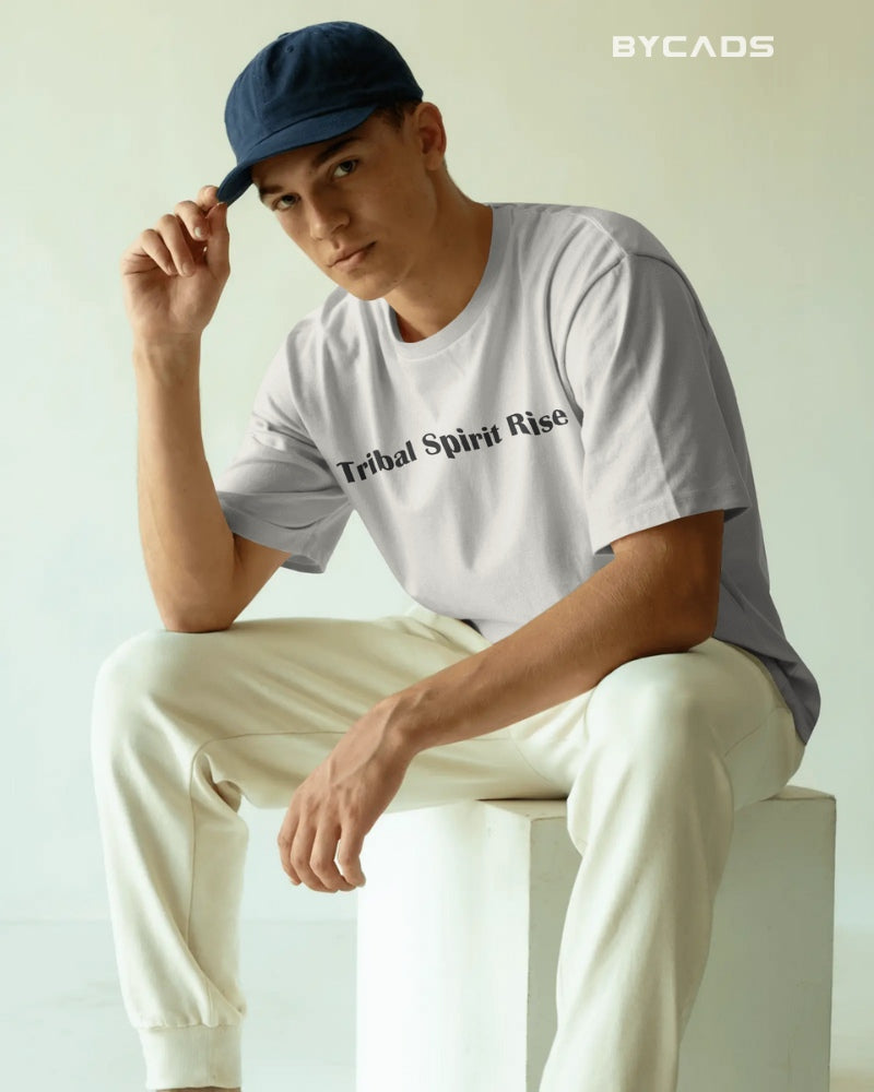Tribal Warrior Spirit Oversized T-Shirt – Bold Ethnic Power by Bycads