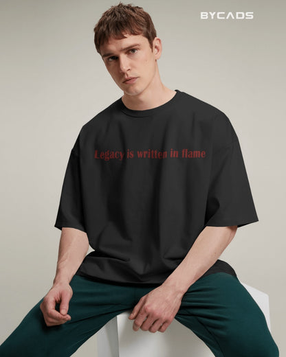 Unique Red Dragon – Oversized Urban Warrior T-Shirt