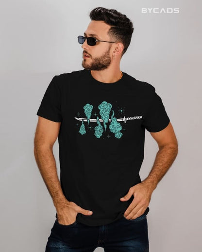 Muichiro Tokito Mist Breathing Graphic Regular-Fit Cotton Blend T-Shirt | Anime Streetwear