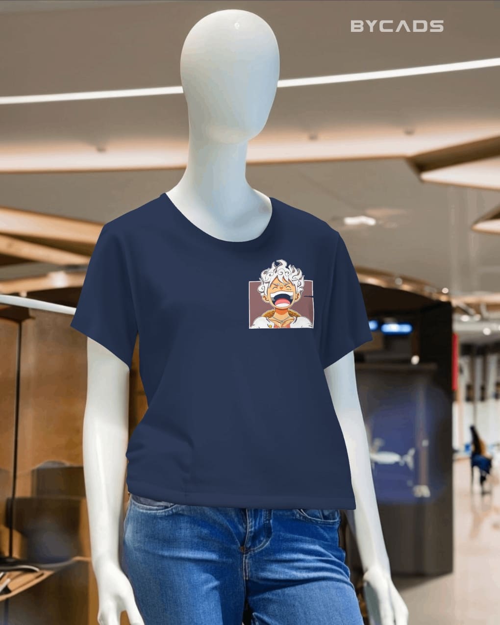 BYCADS "Gear 5 Joyboy" Luffy Anime Graphic Regular Fit T-Shirt