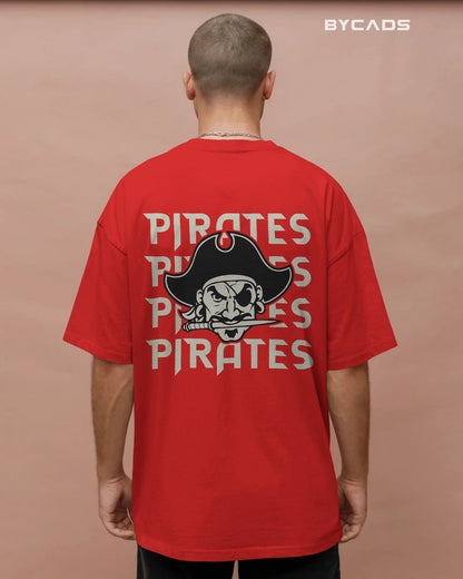 Bold Pirate Graphic Oversized T-Shirt for Men