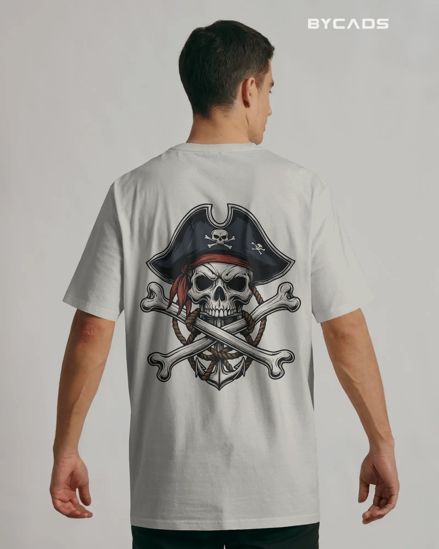 Crossbones Pirate Skull Oversized T-Shirt – Bycads Street Series Drop