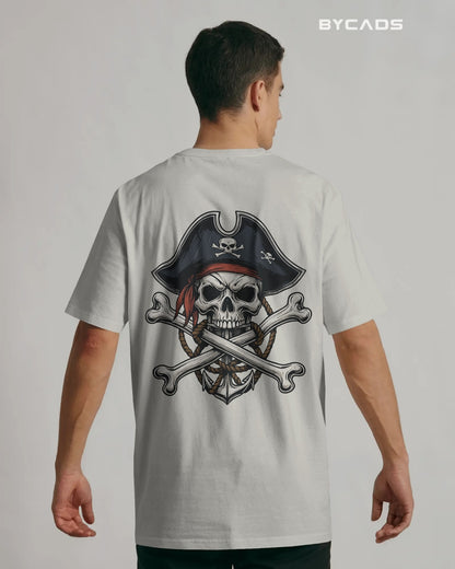 Crossbones Pirate Skull Oversized T-Shirt – Bycads Street Series Drop