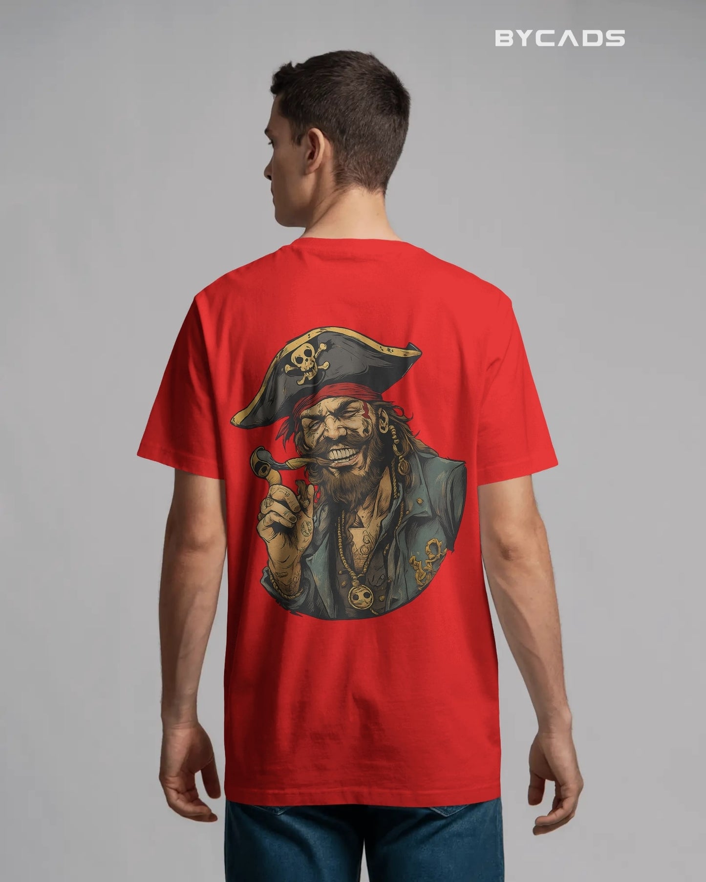 Rogue Pirate Illustration Oversized Graphic T-Shirt for Men – Bycads Signature Drop