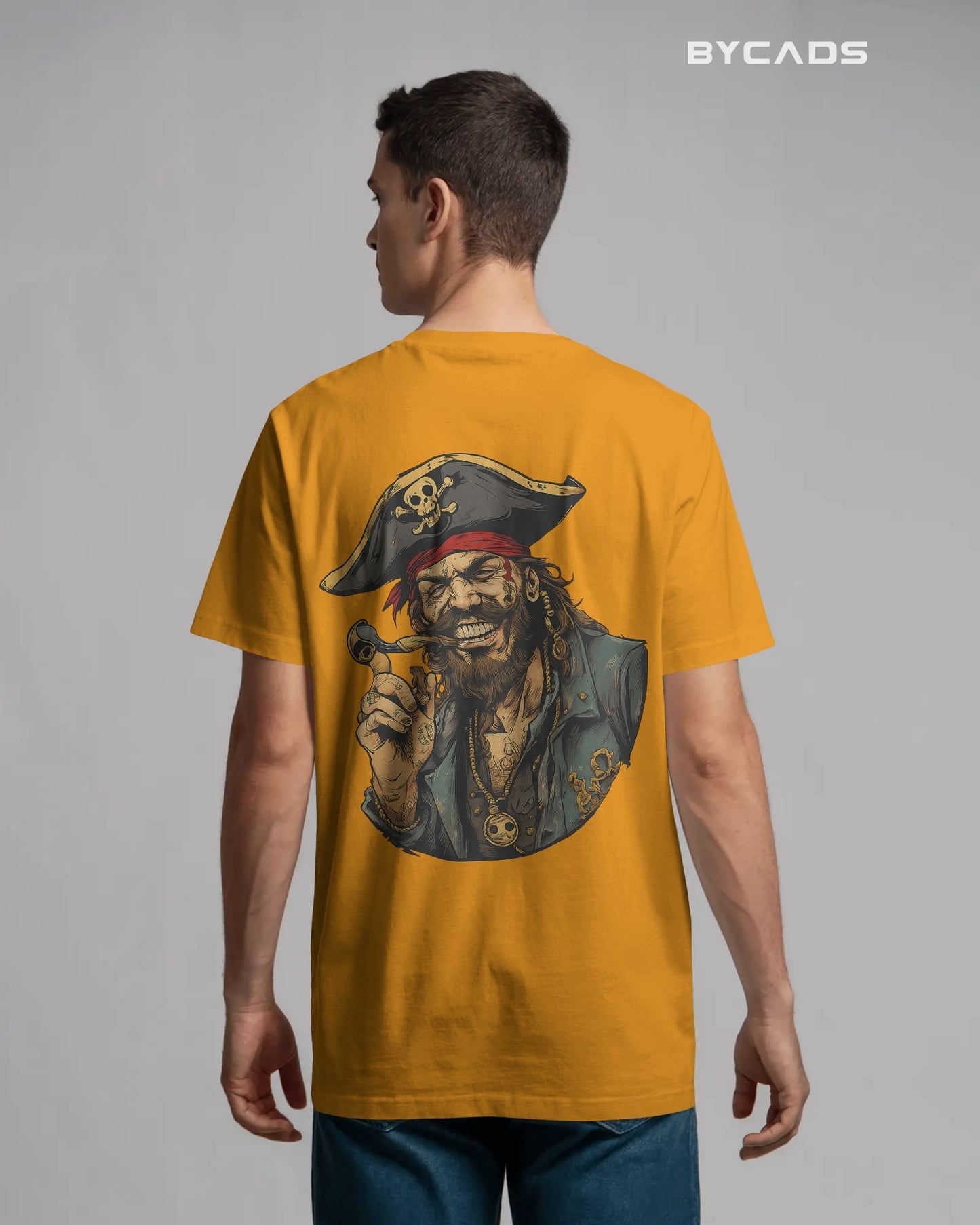 Rogue Pirate Illustration Oversized Graphic T-Shirt for Men – Bycads Signature Drop
