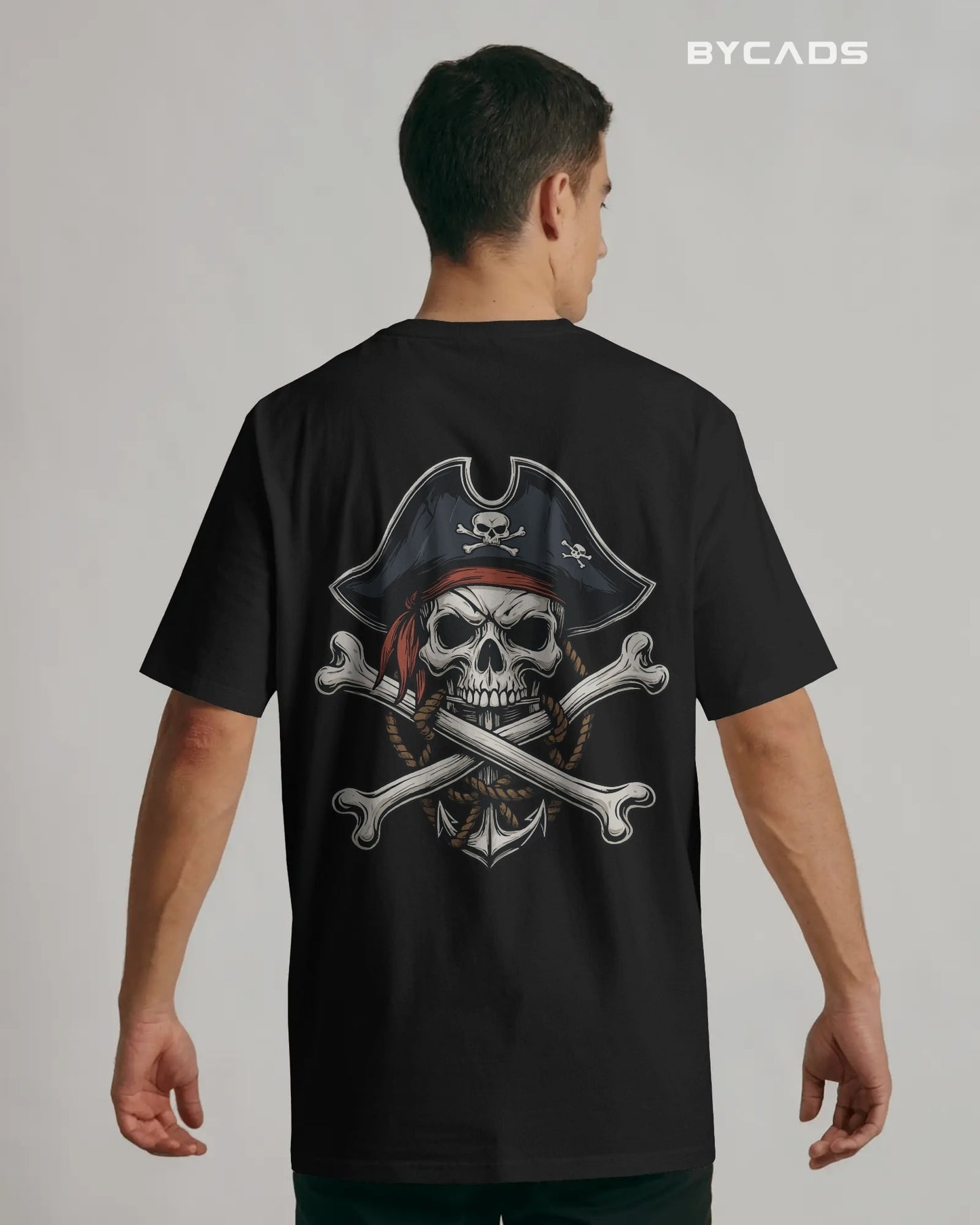 Crossbones Pirate Skull Oversized T-Shirt – Bycads Street Series Drop