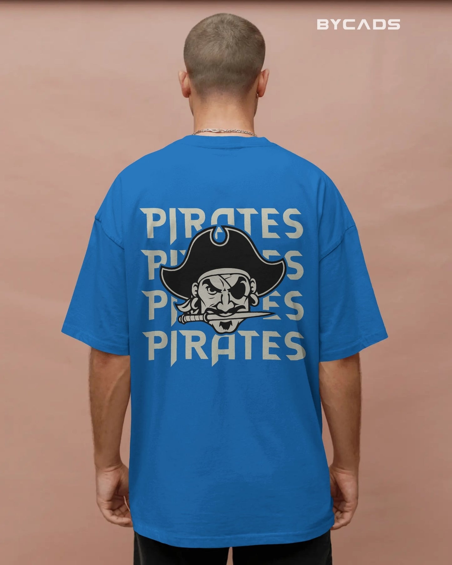 Bold Pirate Graphic Oversized T-Shirt for Men