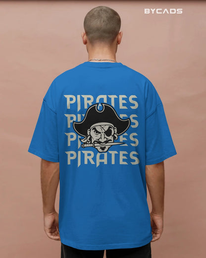 Bold Pirate Graphic Oversized T-Shirt for Men