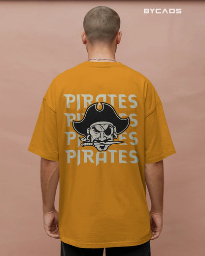 Bold Pirate Graphic Oversized T-Shirt for Men