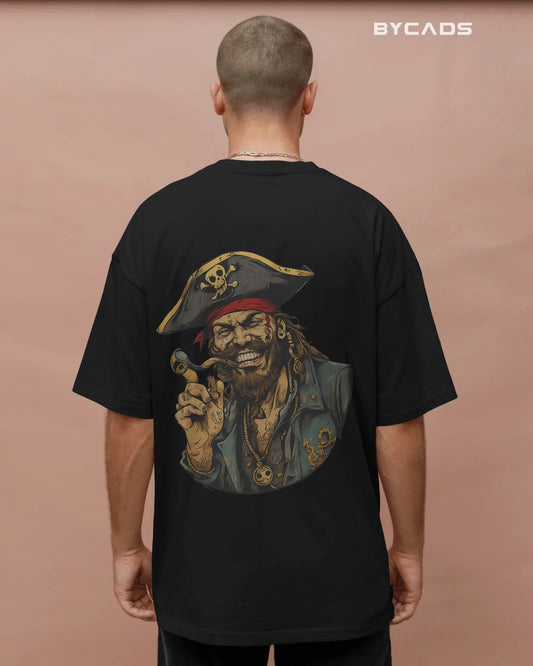 Rogue Pirate Illustration Oversized Graphic T-Shirt for Men – Bycads Signature Drop