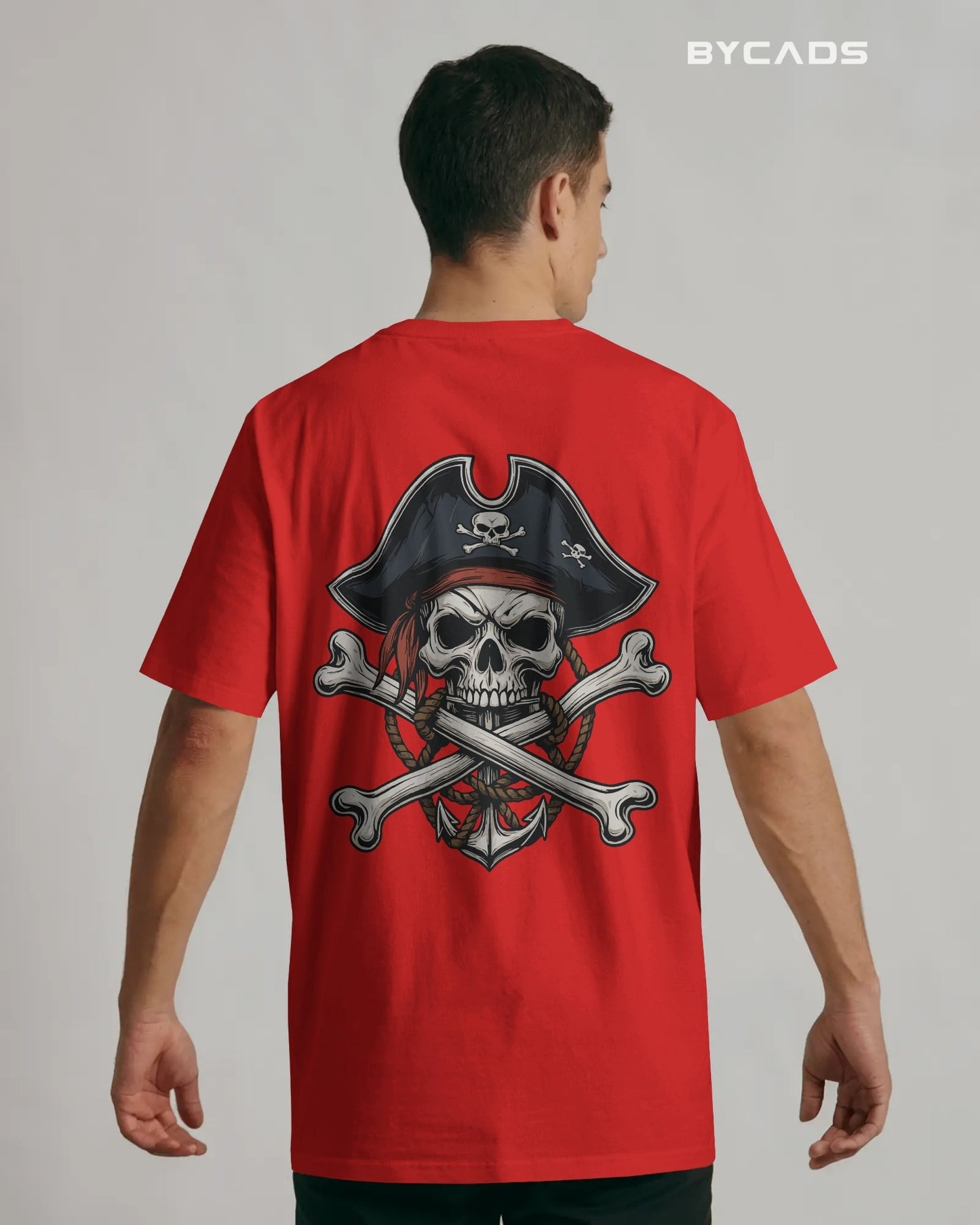 Crossbones Pirate Skull Oversized T-Shirt – Bycads Street Series Drop