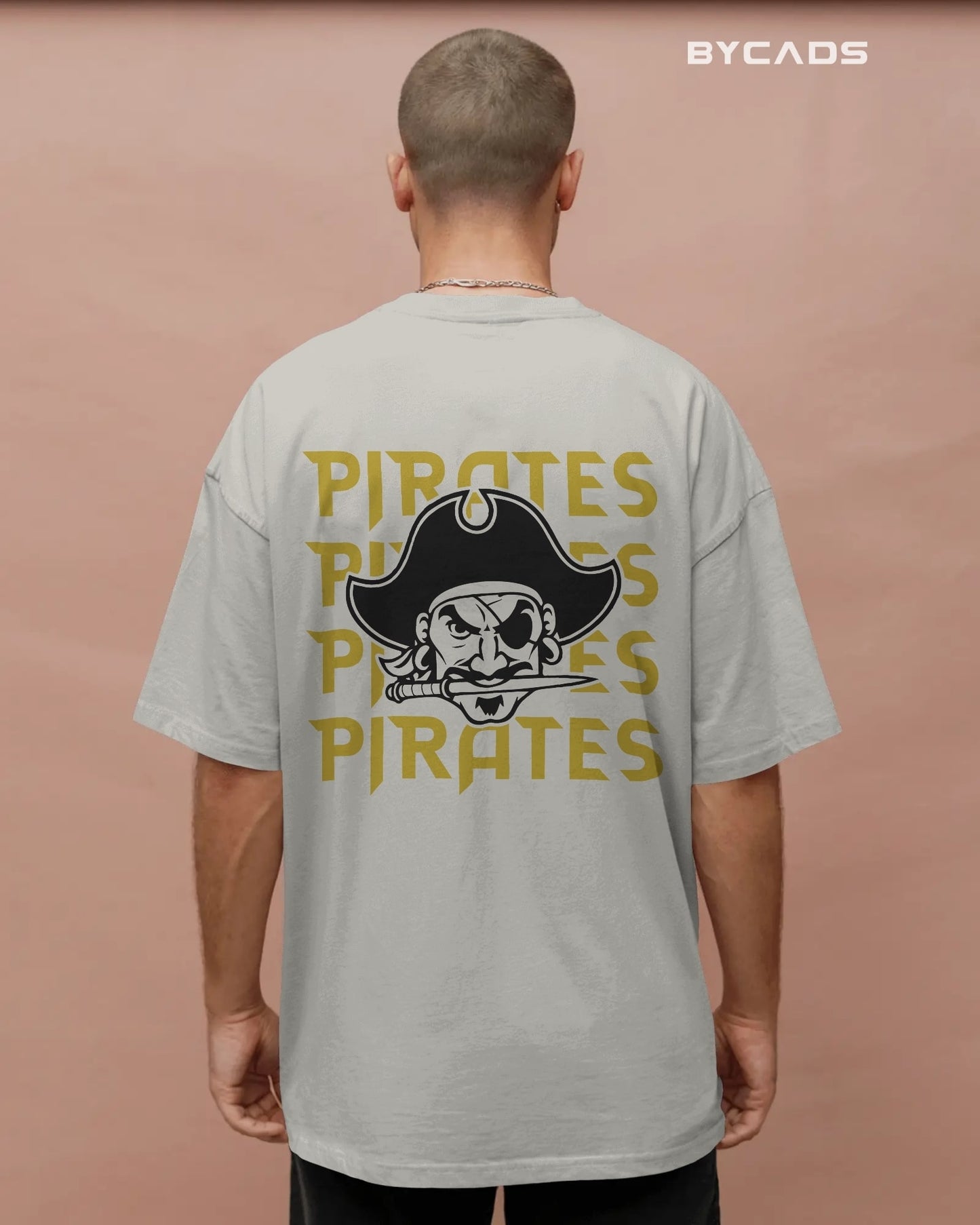 Bold Pirate Graphic Oversized T-Shirt for Men
