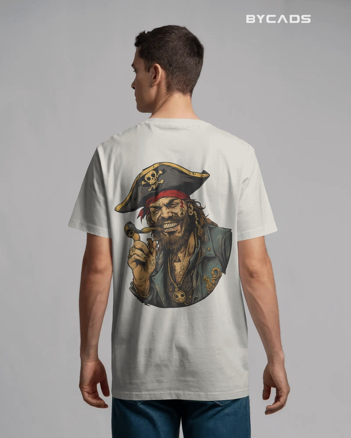Rogue Pirate Illustration Oversized Graphic T-Shirt for Men – Bycads Signature Drop