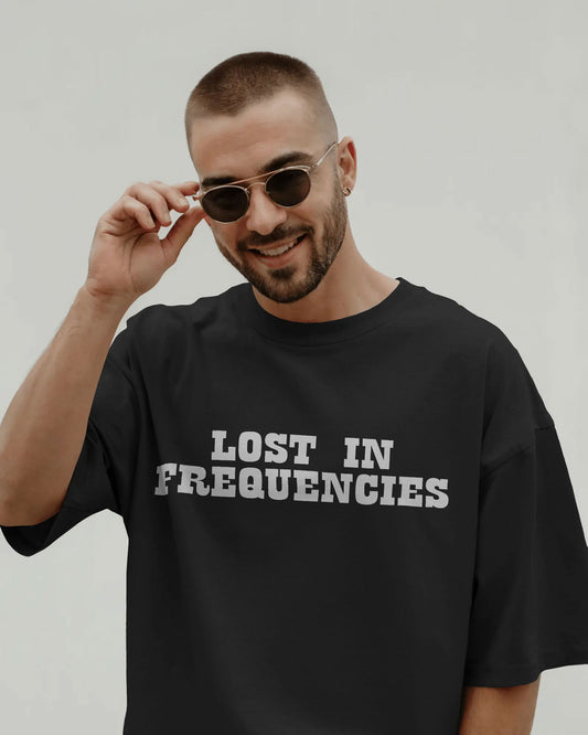 Cosmic Frequency Oversized Alien Graphic Tee