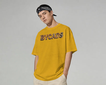 BYCADS Oversized Graphic T-Shirt – 100% Cotton Drop Shoulder Relaxed Fit Streetwear T-shirt
