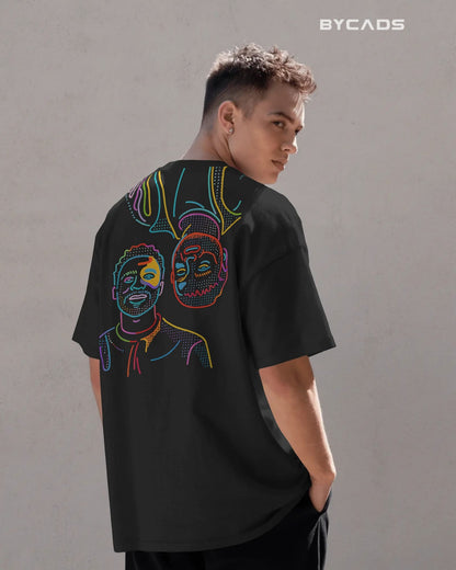 TWIN FACES Duality Graphic Tee – Unisex Streetwear T-Shirt