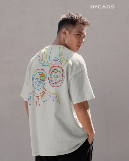 TWIN FACES Duality Graphic Tee – Unisex Streetwear T-Shirt