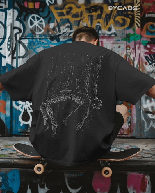 Floating Human Oversized T-Shirt for Men – Artistic Streetwear by Bycads