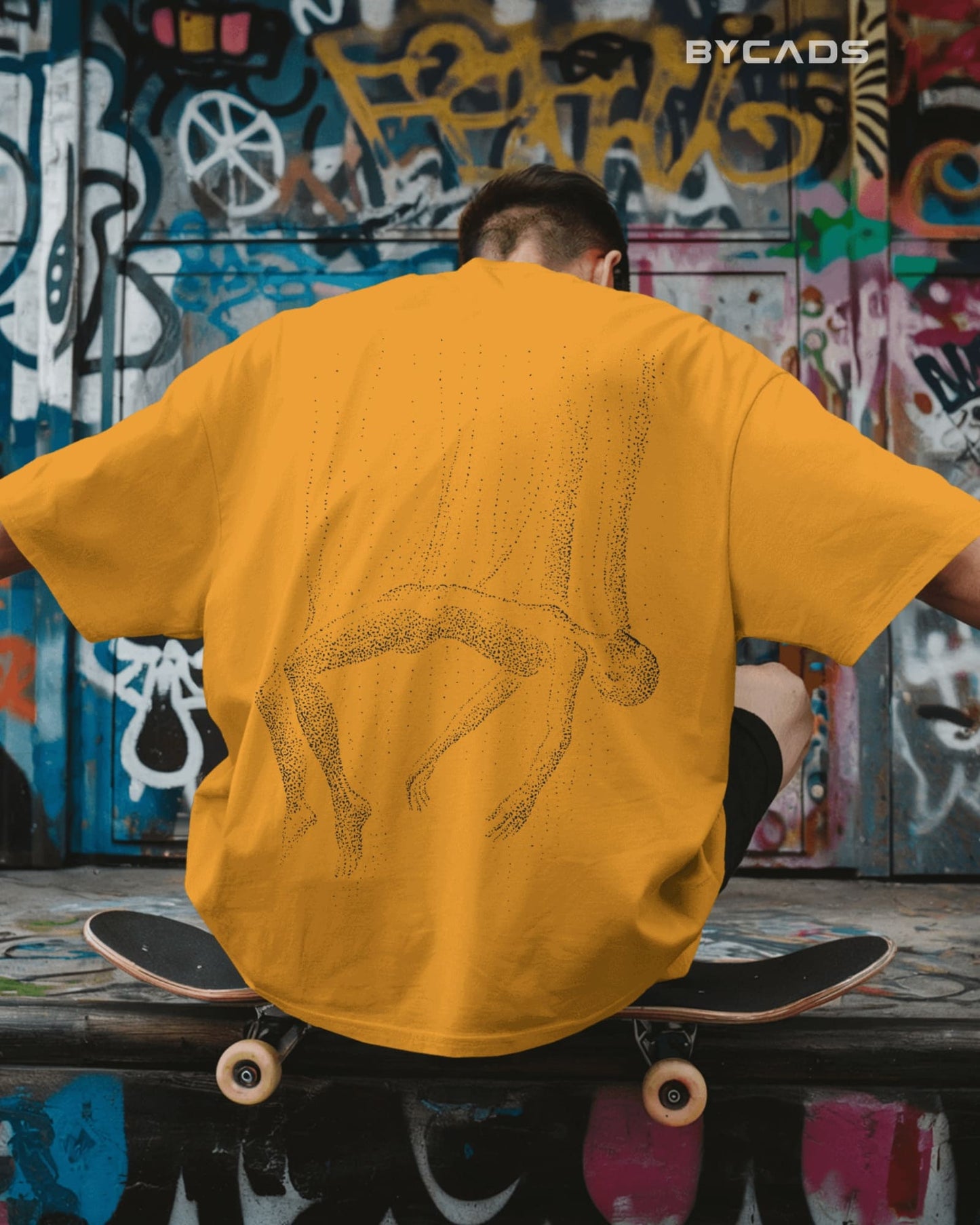 Floating Human Oversized T-Shirt for Men – Artistic Streetwear by Bycads