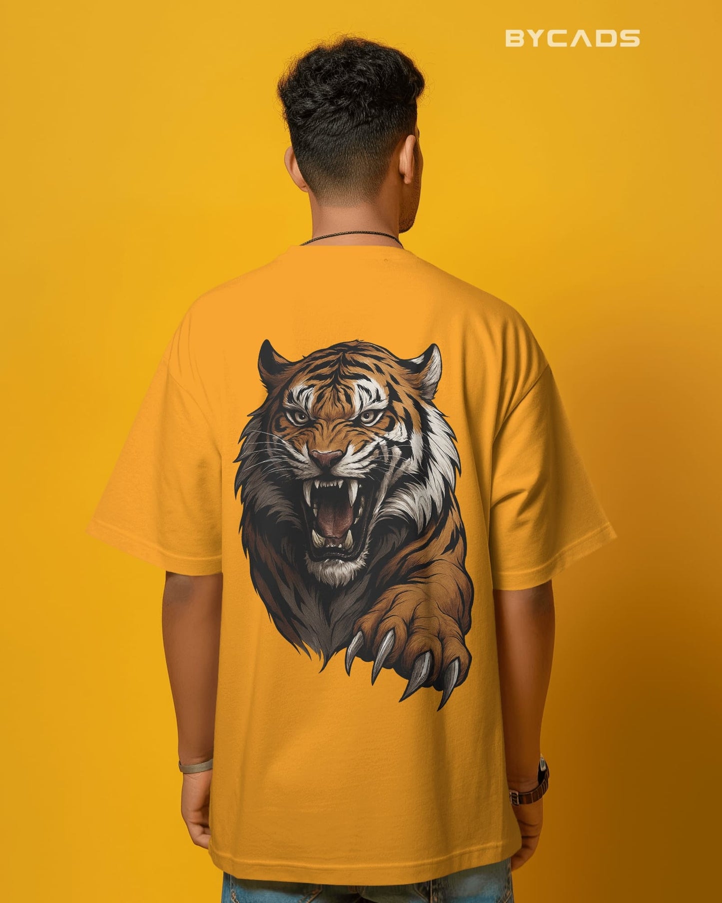 Roaring Tiger Oversized T-Shirt for Men – Fierce Streetwear by Bycads