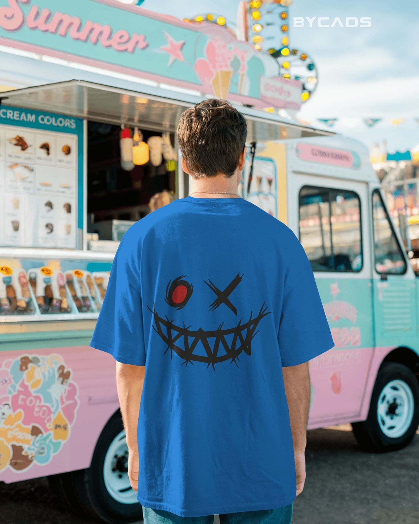 Psycho Smile Oversized T-Shirt for Men – Street Vibe by Bycads