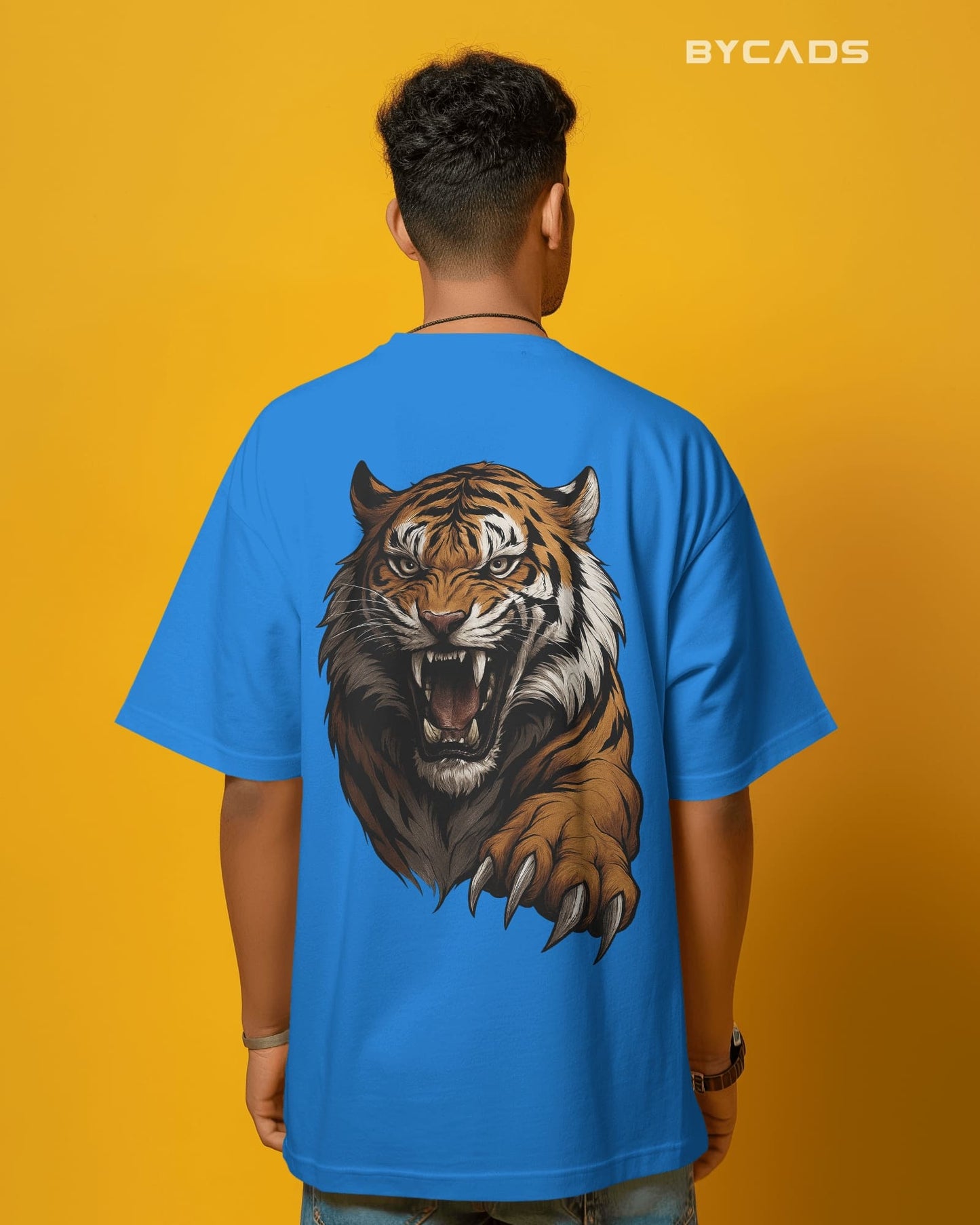 Roaring Tiger Oversized T-Shirt for Men – Fierce Streetwear by Bycads
