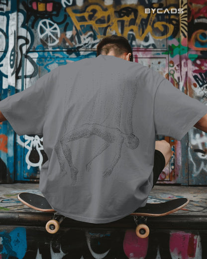 Floating Human Oversized T-Shirt for Men – Artistic Streetwear by Bycads