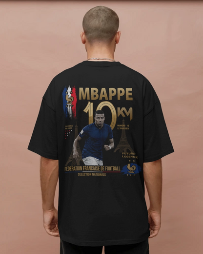 BYCADS Mbappé 10 Sports Edition Oversized T-Shirt – Premium Cotton Blend Streetwear T-shirt