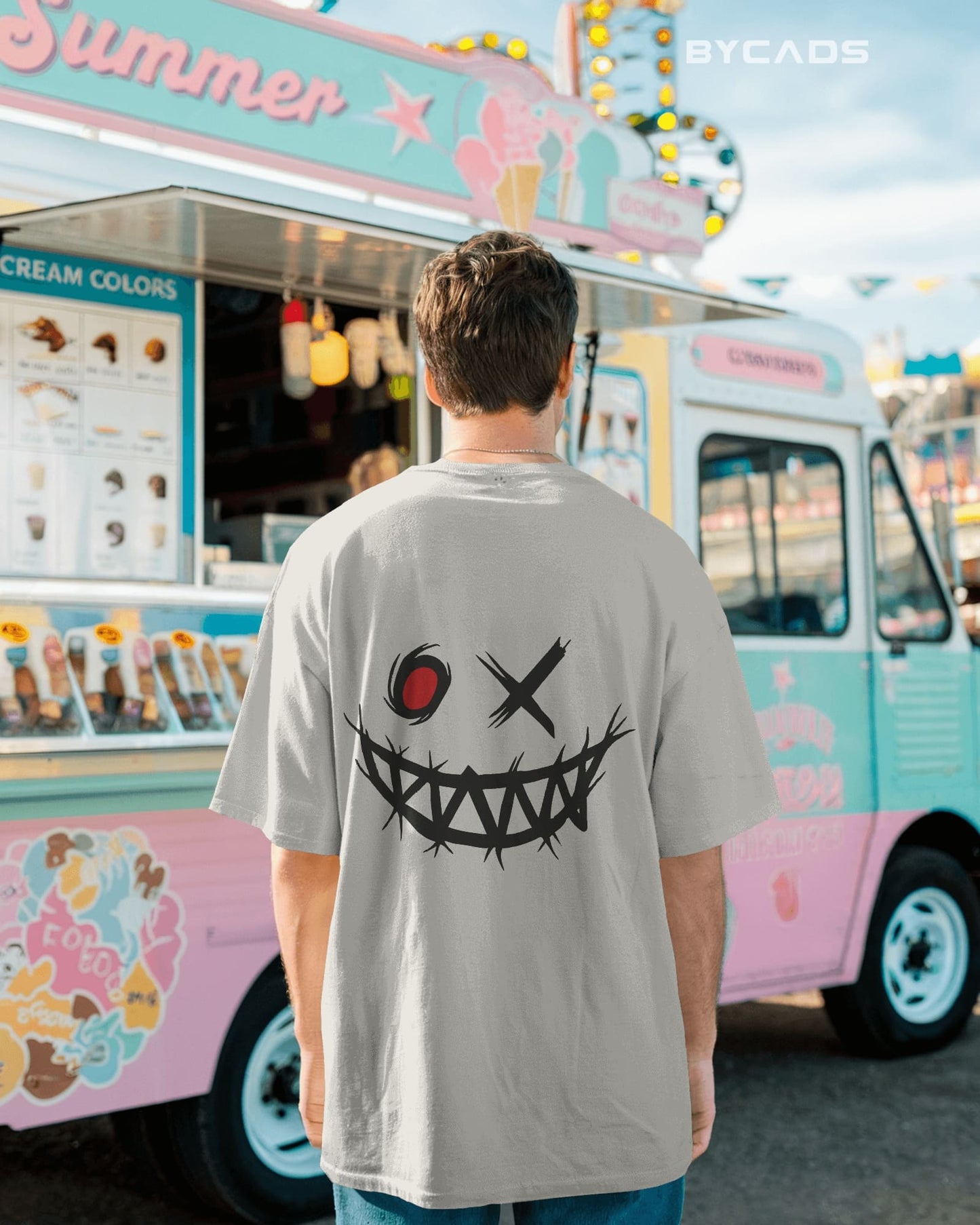 Psycho Smile Oversized T-Shirt for Men – Street Vibe by Bycads