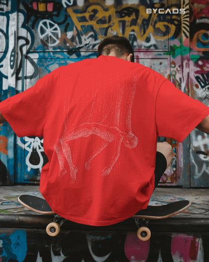 Floating Human Oversized T-Shirt for Men – Artistic Streetwear by Bycads