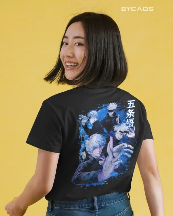 Satoru Gojo Limitless Graphic Regular-Fit T-Shirt | Anime Streetwear
