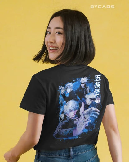 Satoru Gojo Limitless Graphic Regular-Fit T-Shirt | Anime Streetwear