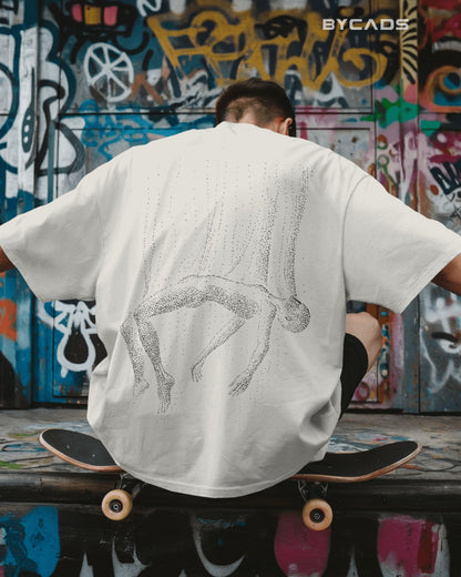 Floating Human Oversized T-Shirt for Men – Artistic Streetwear by Bycads