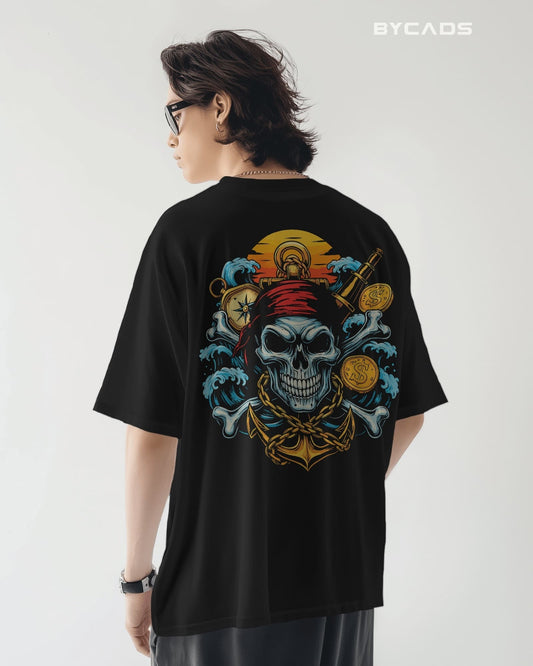 Treasure Hunt Skull Pirate T-Shirt – BYCADS Deep Sea Rebels Drop