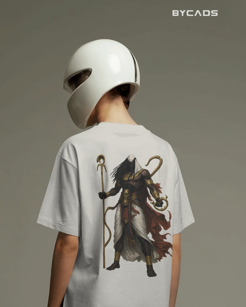 Anubis God of Death Graphic Oversized T-Shirt for Men