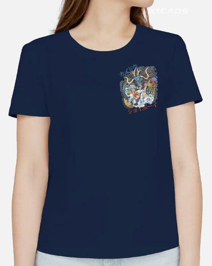 Luffy Gear 5 Joy Boy Graphic Regular-Fit Cotton Blend T-Shirt | Anime Streetwear