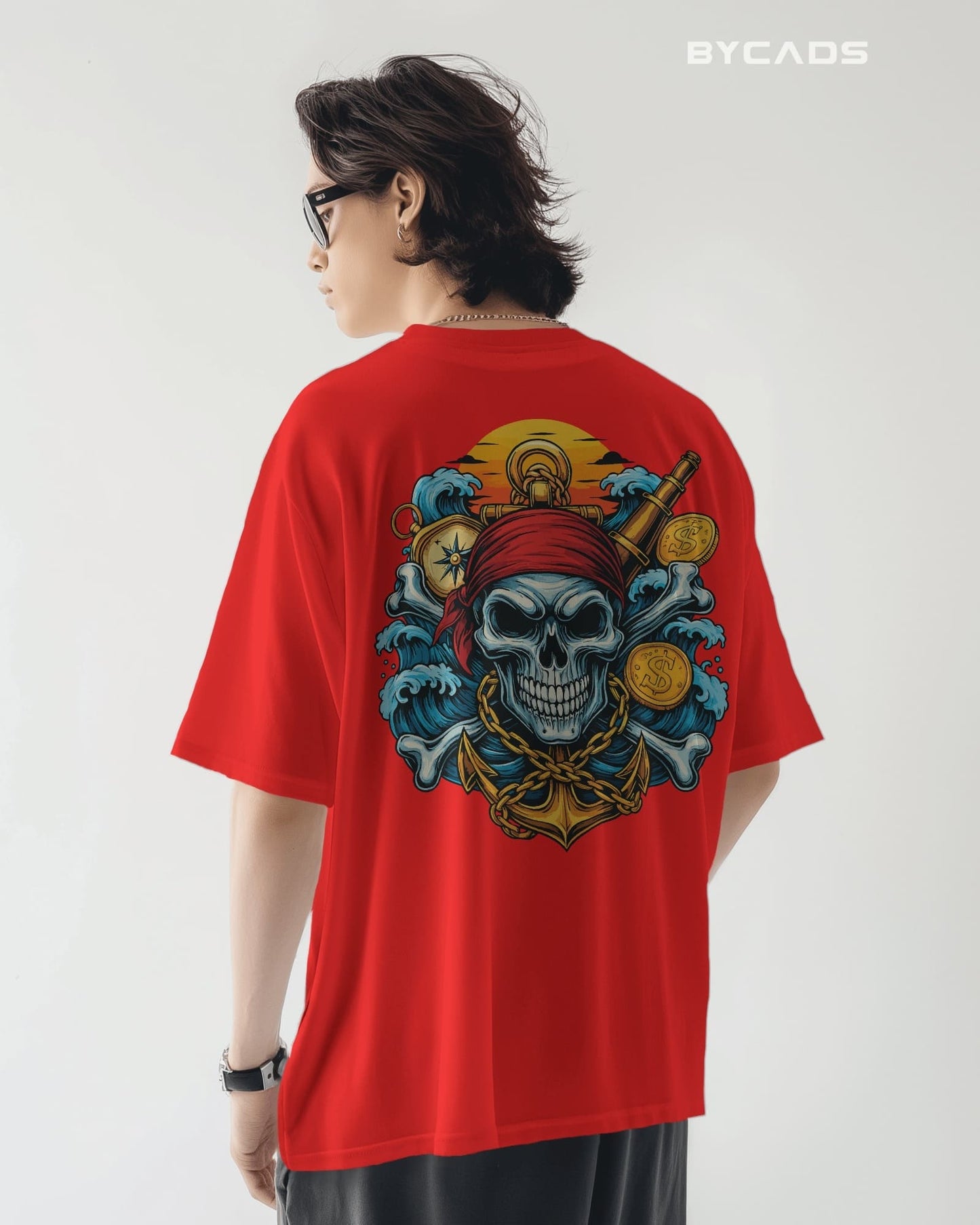 Treasure Hunt Skull Pirate T-Shirt – BYCADS Deep Sea Rebels Drop